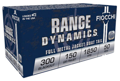 RANGE DYNAMICS 300 AAC BLACKOUT AMMO RANGE DYNAMICS 300 BLACKOUT 150GR FULL METAL JACKET BT 50/BX