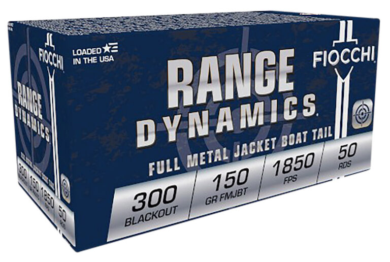 RANGE DYNAMICS 300 AAC BLACKOUT AMMO RANGE DYNAMICS 300 BLACKOUT 150GR FULL METAL JACKET BT 50/BX