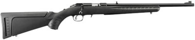 RUGER AMERICAN 22LR RIMFIRE 18″ BRL Satin BLUE THREADED
