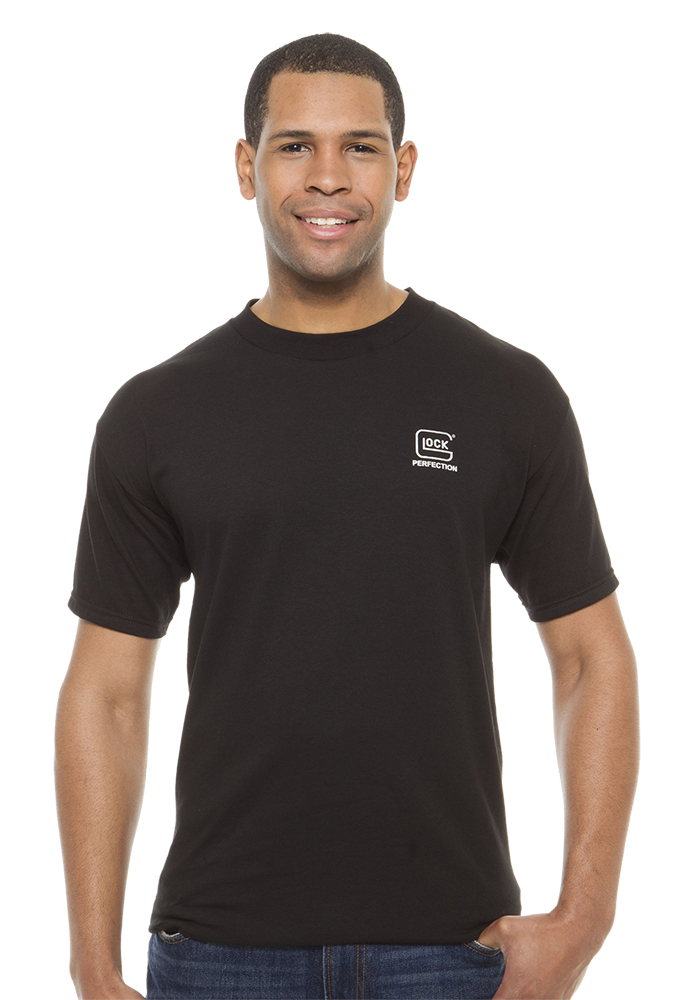 Glock AA11001 Perfection  Black Pre-Shrunk Cotton Short Sleeve Large