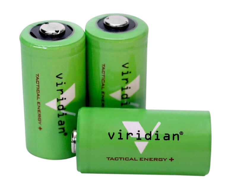 Viridian 3500006 CR123 Battery Green 3.0 Volts 1,750 mAh (3) Single Pack