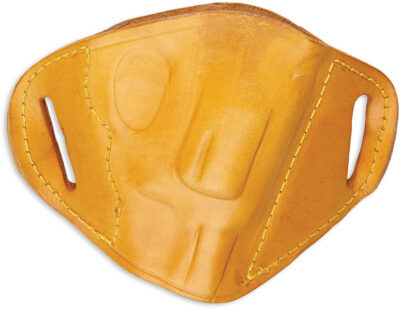 Bulldog MLTRS Molded  OWB Tan Leather Belt Slide Fits S&W J Frame Fits 2-4″ Barrel Right Hand