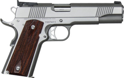 Dan Wesson 01900 Pointman Seven *CA Compliant 45 ACP 8+1 5″ Stainless Steel Barrel, Brushed Stainless Steel Serrated Slide, Frame w/Beavertail, Wood Grip