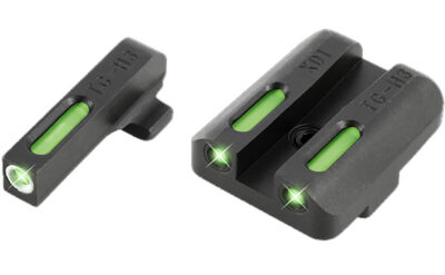 TruGlo TG13XD1A TFX  Black | Green Tritium & Fiber Optic White Outline Front Sight Green Tritium & Fiber Optic Rear Sight