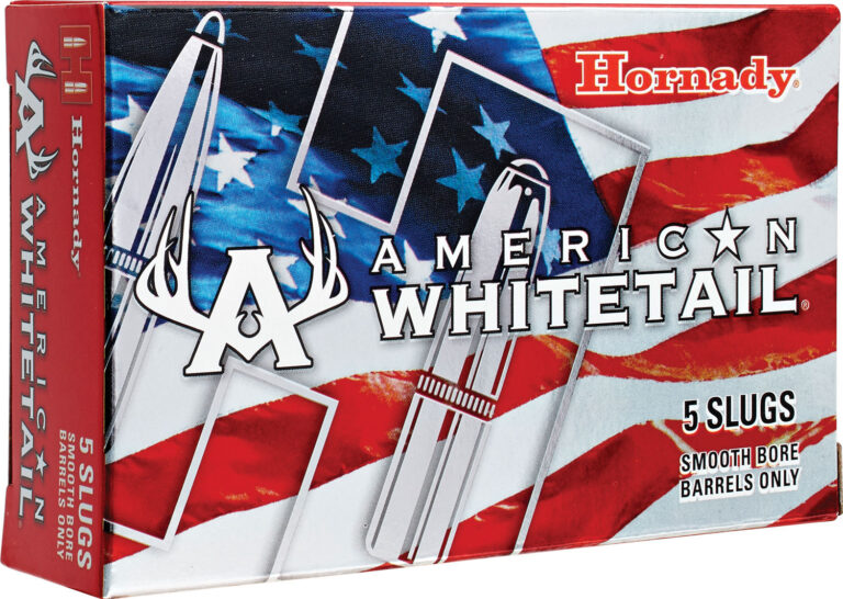 AMERICAN WHITETAIL AMMO 12 GAUGE 2-3/4'' 1 OZ RIFLED SLUG 12 GAUGE 2-3/4'' 1 OZ RIFLED SLUG 5/BOX