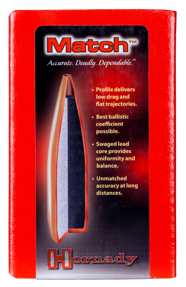 30 CALIBER (0.308'') HOLLOW POINT BOAT TAIL BULLETS MATCH 30 CALIBER (.308'') 155GR BOATTAIL HOLLOW POINT 100/BOX