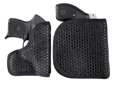DeSantis Gunhide M44BJP6Z0 Super Fly  Pocket Black Rubberized Fabric Fits Colt Mustang Ambidextrous