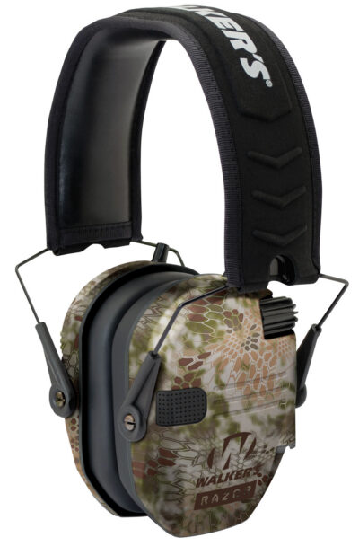 Walker’s GWPRSEMKPT Razor Slim Electronic Muff 23 dB Over the Head Kryptek Highlander/Black Polymer