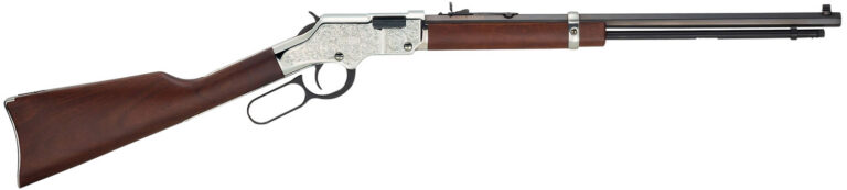 Henry H004SEV Silver Eagle  17 HMR 11+1 20" Nickel Plated American Walnut Right