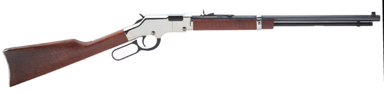 Henry H004SV Golden Boy Silver 17 HMR 11+1 20" Nickel Plated American Walnut Rig