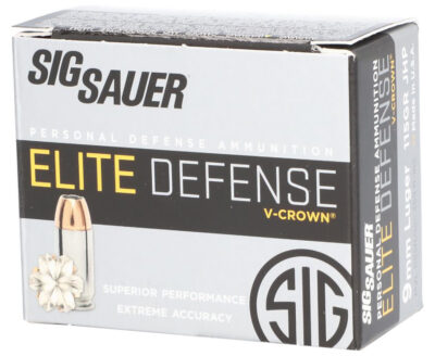 Sig Sauer E9MMA120 Elite V-Crown  9mm Luger 115 gr Jacketed Hollow Point (JHP) 2