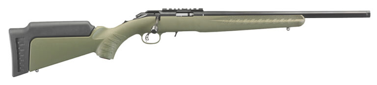 Ruger 8334 American Rimfire 22 LR 10+1 18" OD Green Satin Blued Right Hand