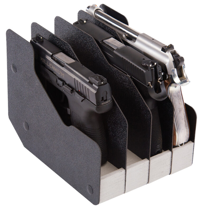 BenchMaster BMWRM14 WeaponRac Four Pistol Universal Handgun Metal Black
