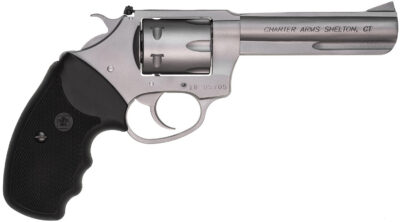 Charter Arms 72342 Pathfinder Target 22 Mag, 8rd 4.20″ Matte Stainless Steel Barrel & Cylinder, Anodized Aluminum Frame w/Black Finger Grooved Rubber Grip, Exposed Hammer