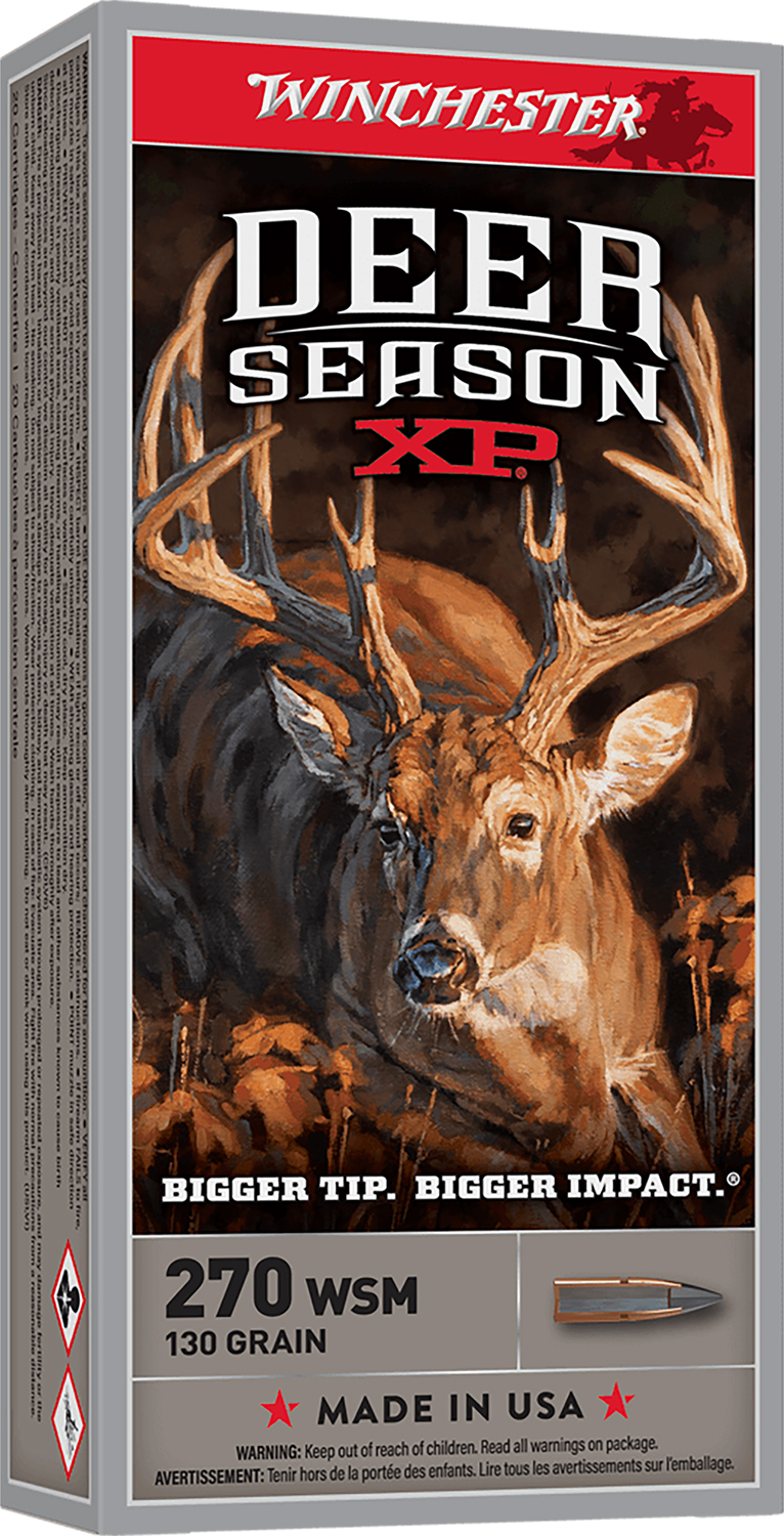 DEER SEASON XP 270 WIN SHORT MAGNUM POLYMER TIP RIFLE AMMO DEER SEASON XP 270 WIN SHORT MAGNUM 130GR POLYMER TIP 20/BOX