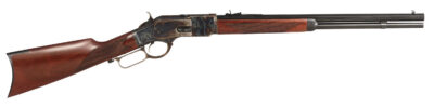 Taylors & Company 550220 1873 Uberti Full Size 38 Special/357 Mag 10+1 20″ Blued Octagon Barrel, Color Case Hardened Steel Receiver, Checkered Walnut Fixed Stock, Right Hand