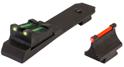 TruGlo TG109 Lever Action Rifle Sights  Black 0.343″ Red Front, Green Rear Adjustable for Marlin 336