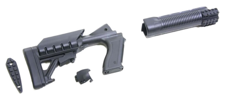 Archangel AA500 Tactical Pistol Grip Stock Black Synthetic 6 Position forMossberg 500, 590