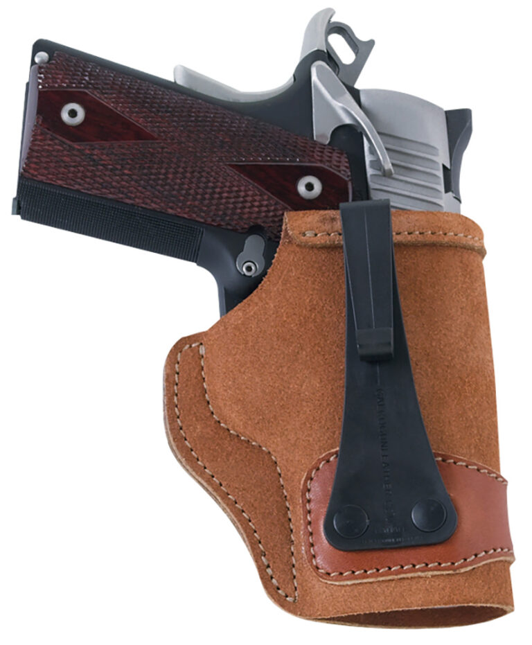 Galco TUC158B Tuck-N-Go 2.0 IWB Black Leather UniClip/Stealth Clip Fits Charter Arms Undercover/S&W J Frame 2.25" Ambidextrous