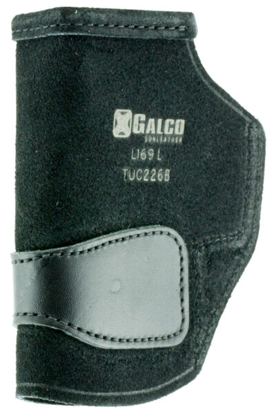 Galco TUC226B Tuck-N-Go 2.0 IWB Black Leather Compatible w/ Glock 19X/19 Gen1-5/23 Gen2-5/S&W M&P ShieldX UniClip/Stealth Clip Mount Ambidextrous