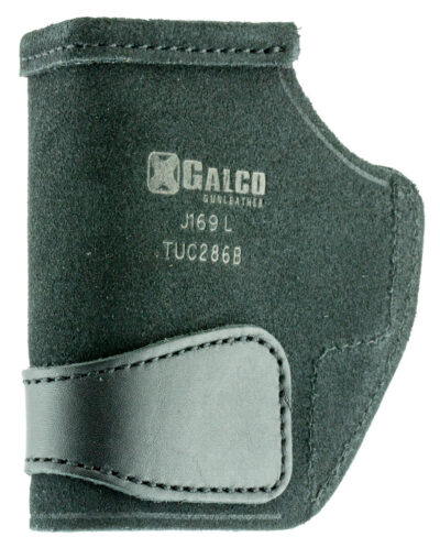 Galco TUC286B Tuck-N-Go 2.0 IWB Black Leather Compatible w/ Glock 26 Gen3-5/27 Gen3-5/Taurus G2C UniClip/Stealth Clip Mount Ambidextrous