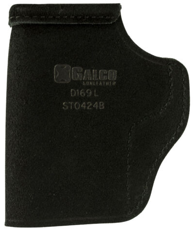 Galco STO424B Stow-N-Go  IWB Black Leather Belt Clip Fits 1911 3″ Barrel Right Hand