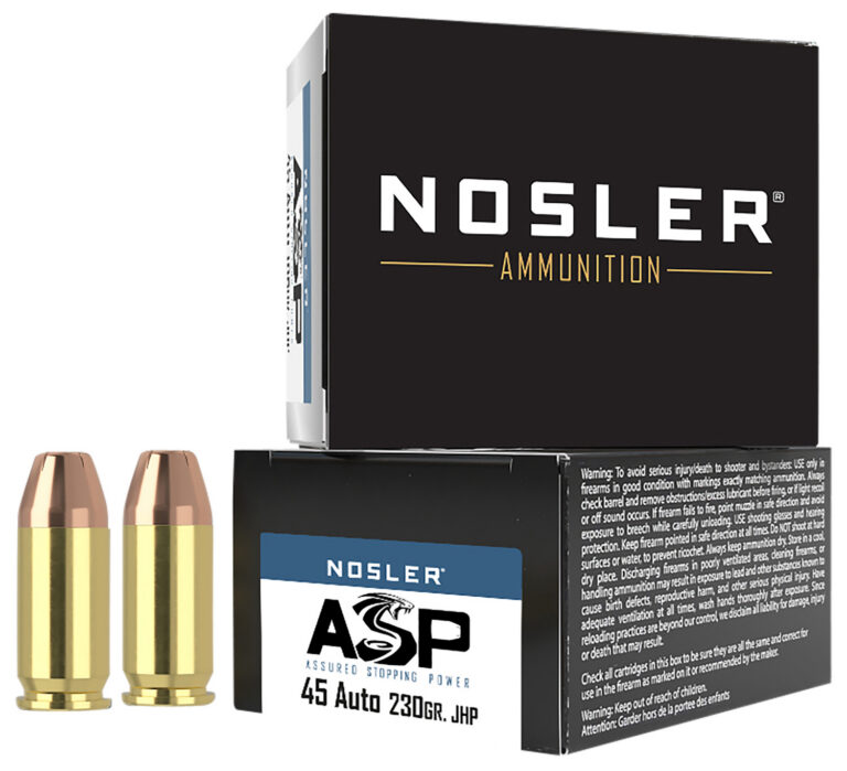 ASP-45 ACP 230gr JHP Match Grade Handgun Ammunition (20 ct.)
