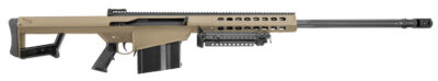 Barrett 14029 M82A1  416 Barrett 10+1 29″ Fluted Barrel, Flat Dark Earth Cerakote Steel Receiver, M1913 Picatinny Acc. Rail, Fixed Synthetic Stock w/Sorbothane Recoil Pad, Includes Hard Carry Case