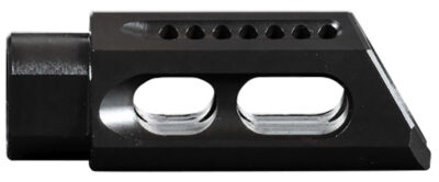 Yankee Hill 26MBA Slant Muzzle Brake Black Steel with 1/2″-28 tpi Threads & 2.50″ OAL for 5.56x45mm NATO AR-Platform