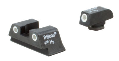 Trijicon 600777 Bright & Tough Night Sights Fits Glock 42/43 Tritium Green w/Whi