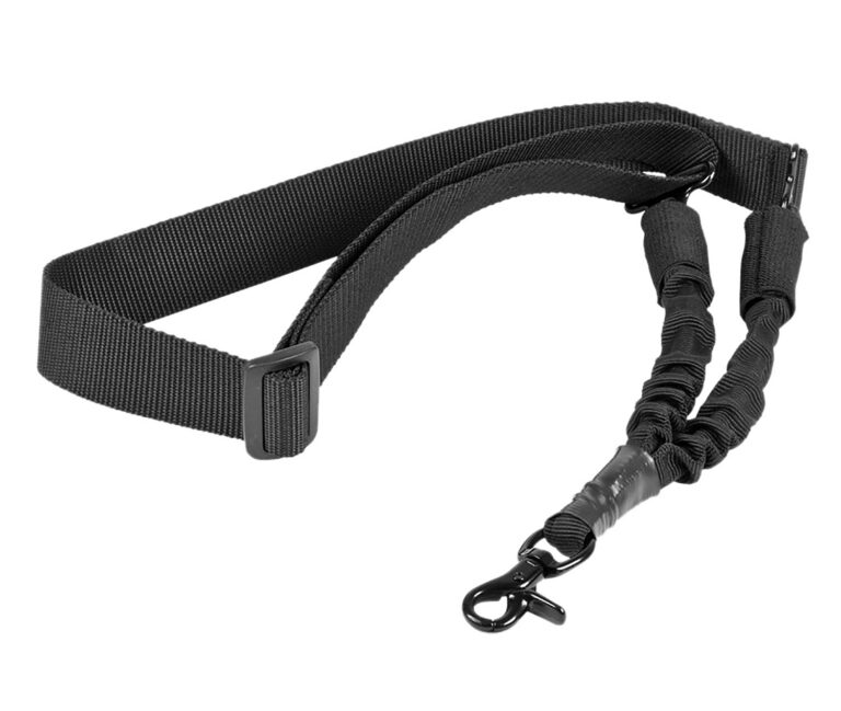 NcStar AARS1P Single Point Sling  Black Nylon 44"-60" OAL Adjustable Bungee
