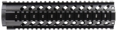 Aim Sports MT061 AR Handguard  10″ Mid-Length Style Made of Aluminum with Black Anodized Finish & Quad Rail
