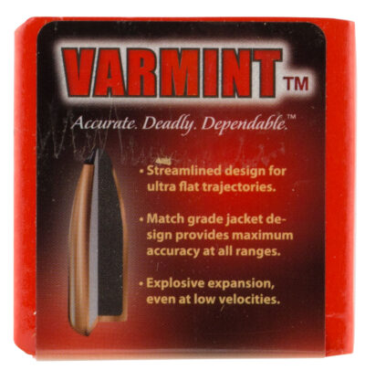 SPIRE POINT 22 CALIBER(0.224”) SUPER EXPLOSIVE SPIRE POINT BULLET VARMINT™ SX® 22 CALIBER (0.224”) 50GR SPIRE POINT 100/BOX