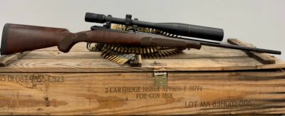 Winchester model 70 270 WSM bolt action rifle blued 24″ w/ scope