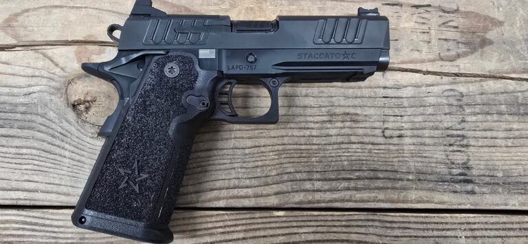 Staccato C, 9mm, Semi-Auto, Black, Optic Ready, 4" Barrel, 5 Magazines, OEM Case