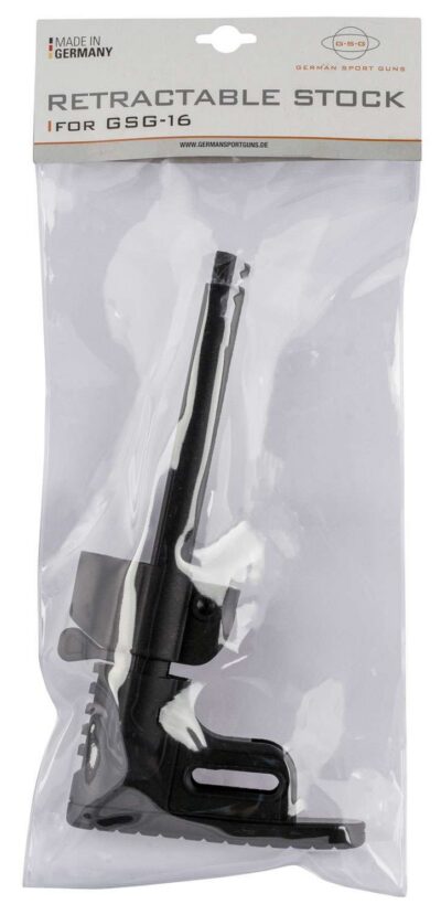 GSG GER4020108 GSG-16  Retractable with Mag Holder Black Polymer