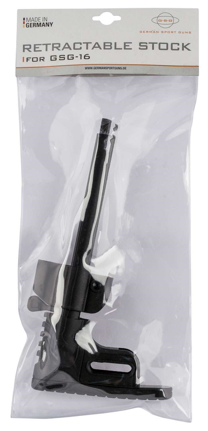 GSG GER4020108 GSG-16 Retractable with Mag Holder Black Polymer