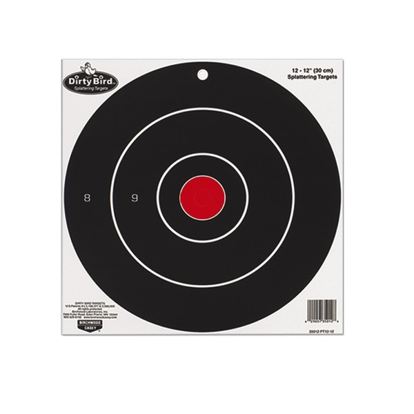 BC DIRTY BIRD 8in BULL'S-EYE TARGET - 200 SHEETS