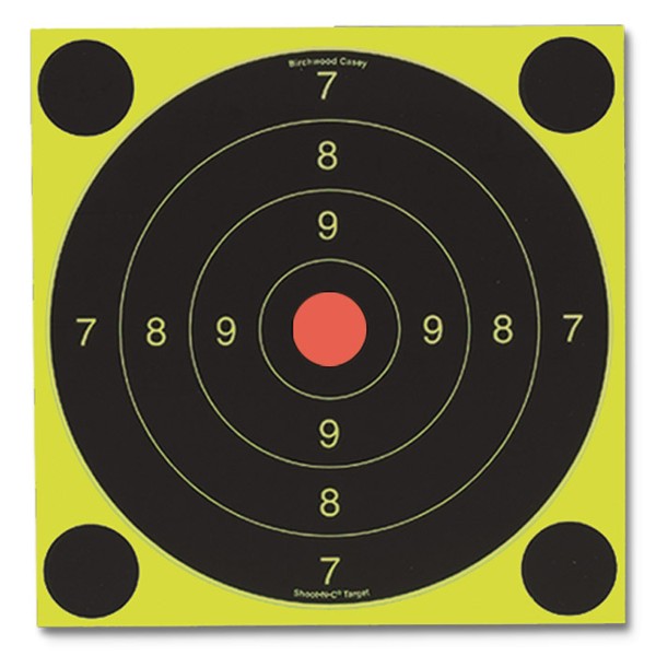 BIRCHWOOD CASEY SHOOT-N-C 20 CM 25/50 METER TARGET - 6-PK