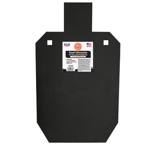Birchwood Casey 47635 World of Targets AR500 Silhouette Black Steel
