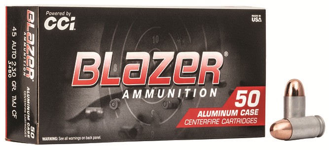 BLAZER 45 AUTO 230GR TMJ CF AMMO 50RD