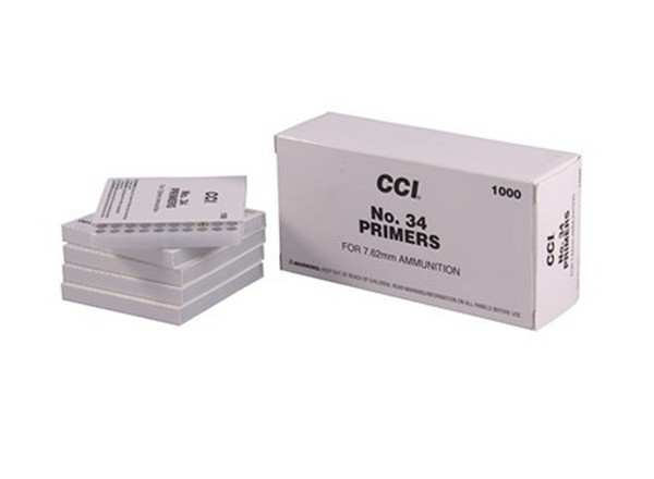 CCI MILITARY #34 PRIMER FOR 7.62MM 1000CT
