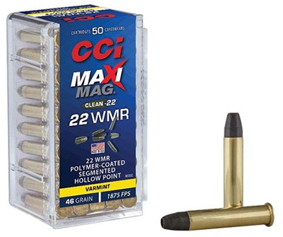 CCI 22 WMR MAXI MAG SHP AMMO 50RD