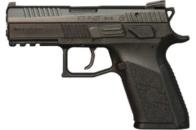CZ 01086 P-07 Compact 9mm Luger 3.80″ 10+1 Black Black Polymer Grip