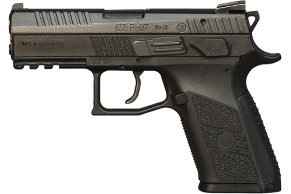 CZ 01086 P-07 Compact 9mm Luger 3.80" 10+1 Black Black Polymer Grip