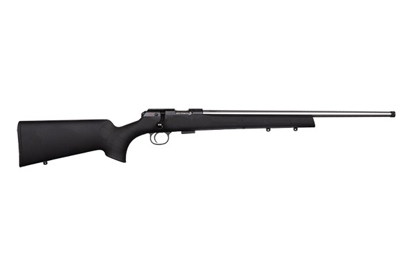 CZ 457 AMERICAN SUPPRESSOR-READY 22LR RIFLE 20" THREADED BBL, BLACK SYNTHETIC, 5RD MAGAZINE