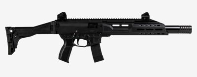 SCORPION 3+ CARBINE 9MM LUGER SEMI-AUTO RIFLE SCORPION 3+ CARBINE 9MM LUGER 16.3” BBL (5)20RD MAGS BLACK