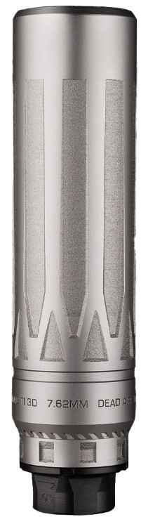 NOMAD TI XENO 7.62MM/30 CALIBER RIFLE SUPPRESSOR KIT NOMAD TI XENO 7.62MM/30 CALIBER QD SUPPRESSOR KIT SILVER