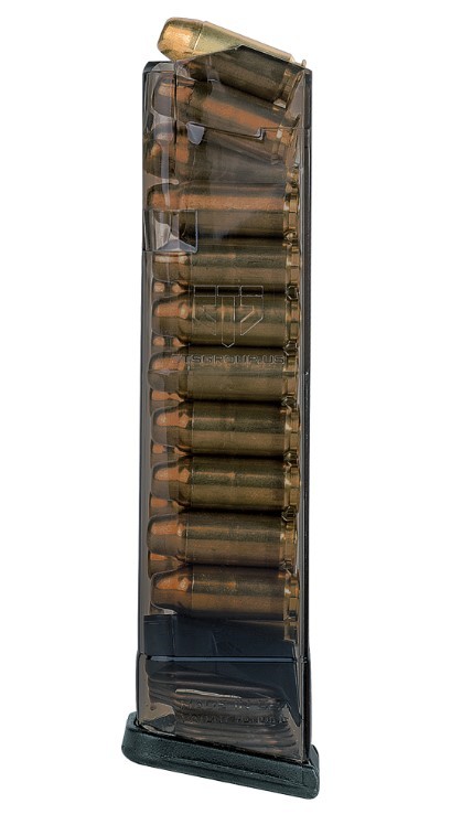 MODELS 22-24, 27, 35 .40 S&W COMPETITION MAGS FOR GLOCK~ MAG 19-RD .40 GLOCK 22, 23 ,24, 27,35 COMP LEGAL CARB SMOKE