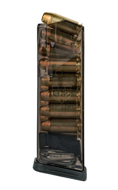 TRANSLUCENT MAGAZINE FOR GLOCK~ 22 MAGAZINE 13-RD .40 S&W FOR GLOCK 23, 27 CARBON SMOKE